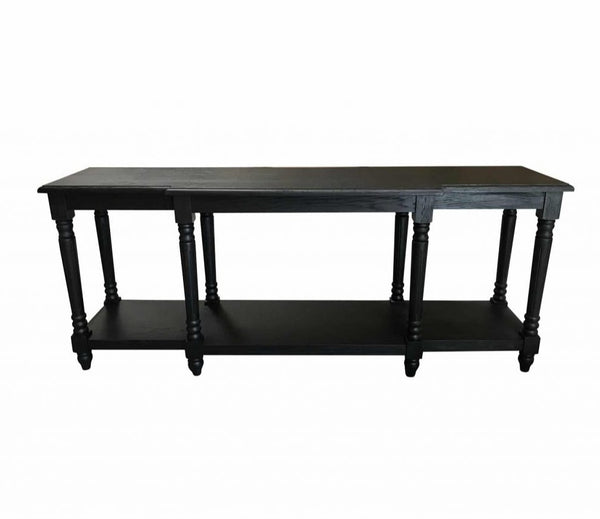 Harper Console Rustic Black