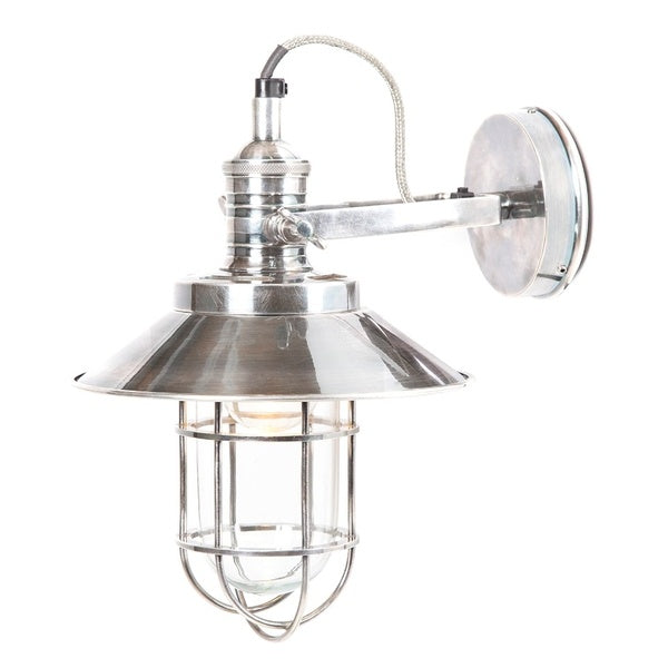 Maine Outdoor Sconce Antique Silver