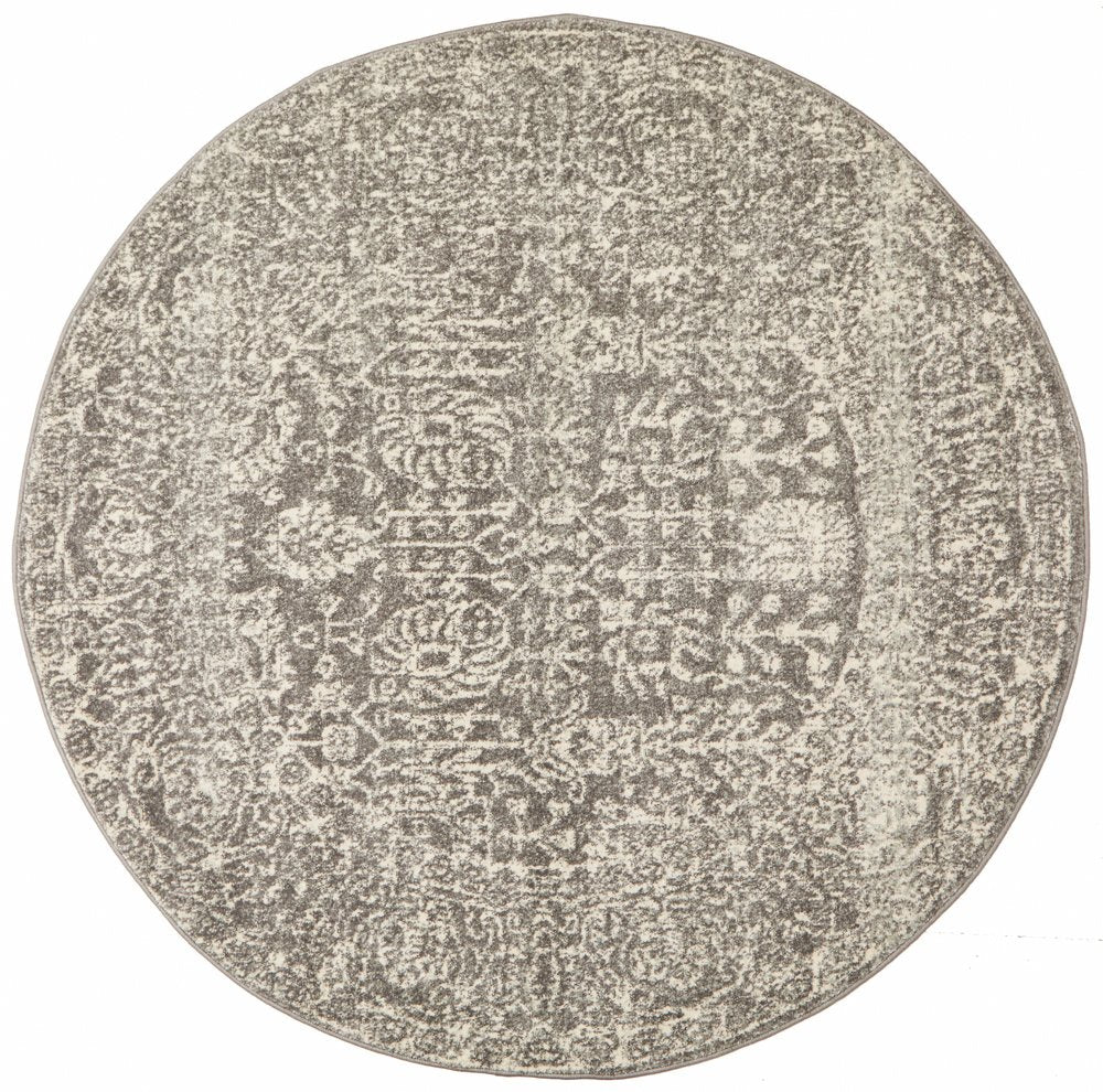Eve Grey Round Rug