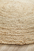 Jute Natural Rug Round