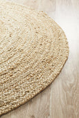 Jute Natural Rug Round
