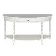 Camille Bobbin Curved Console White