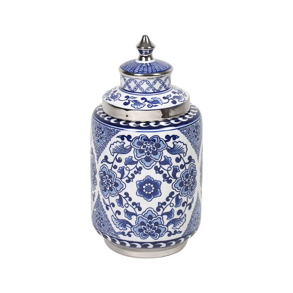 Fleur Cylinder Porcelain Jar