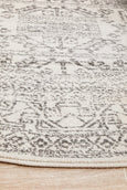 Rita Silver Round Rug
