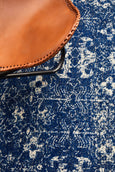 Harley Navy Rug Round