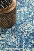 Isla Blue Rug Round