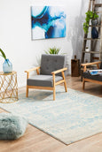 Isla White/Blue Rug