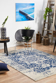 Isla White/Navy Rug