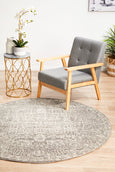 Eve Grey Round Rug