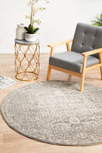 Eve Grey Round Rug