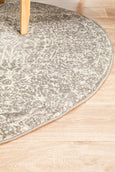 Eve Grey Round Rug