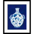 Indigo Porcelain Vase Print #01