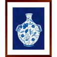 Indigo Porcelain Vase Print #01