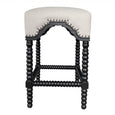 Bobbin Barstool Black Oak