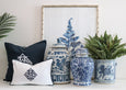 Diamond Monogram Navy Cushion