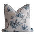 Laurel Cushion Silver/Blue