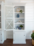 Lexington One Door Glass Display Cabinet White