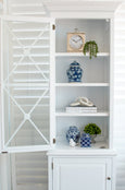 Lexington One Door Glass Display Cabinet White