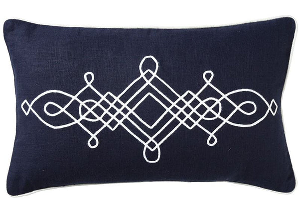 Linen Cape Cod Navy 30 x 50cm