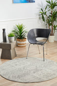 Avery Rug Silver Round