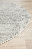 Avery Rug Silver Round