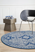 Avery Rug Navy Round