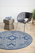 Avery Rug Navy Round