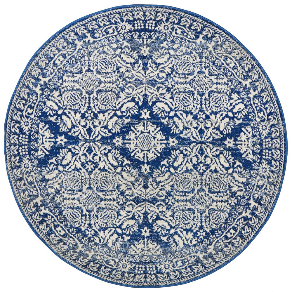 Avery Rug Navy Round