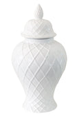 Weave Ceramic Temple Jar Large