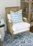 Hicks Caned Armchair White