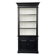 French Library One Bay Bookcase Black (No Ladder)