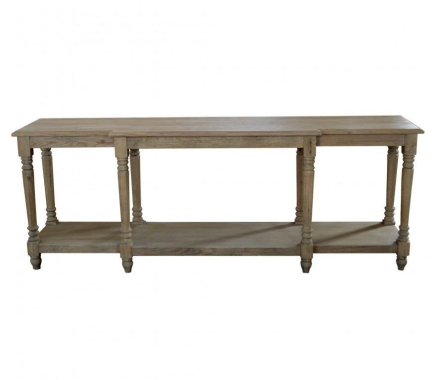 Harper Console Weathered Oak