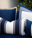 Jute Linen Navy Cushion