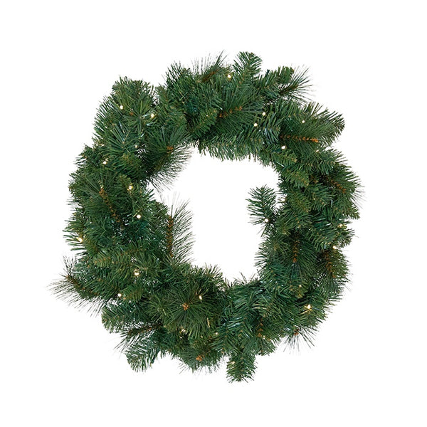 Vermont PVC 60cm Wreath 50 LED Lights