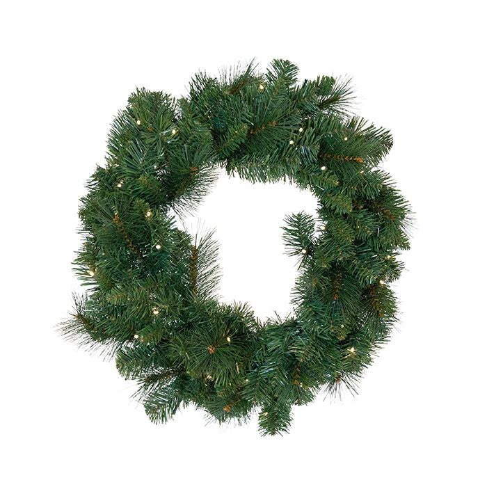Vermont PVC 60cm Wreath 50 LED Lights