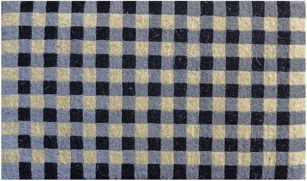 Gingham Check Doormat