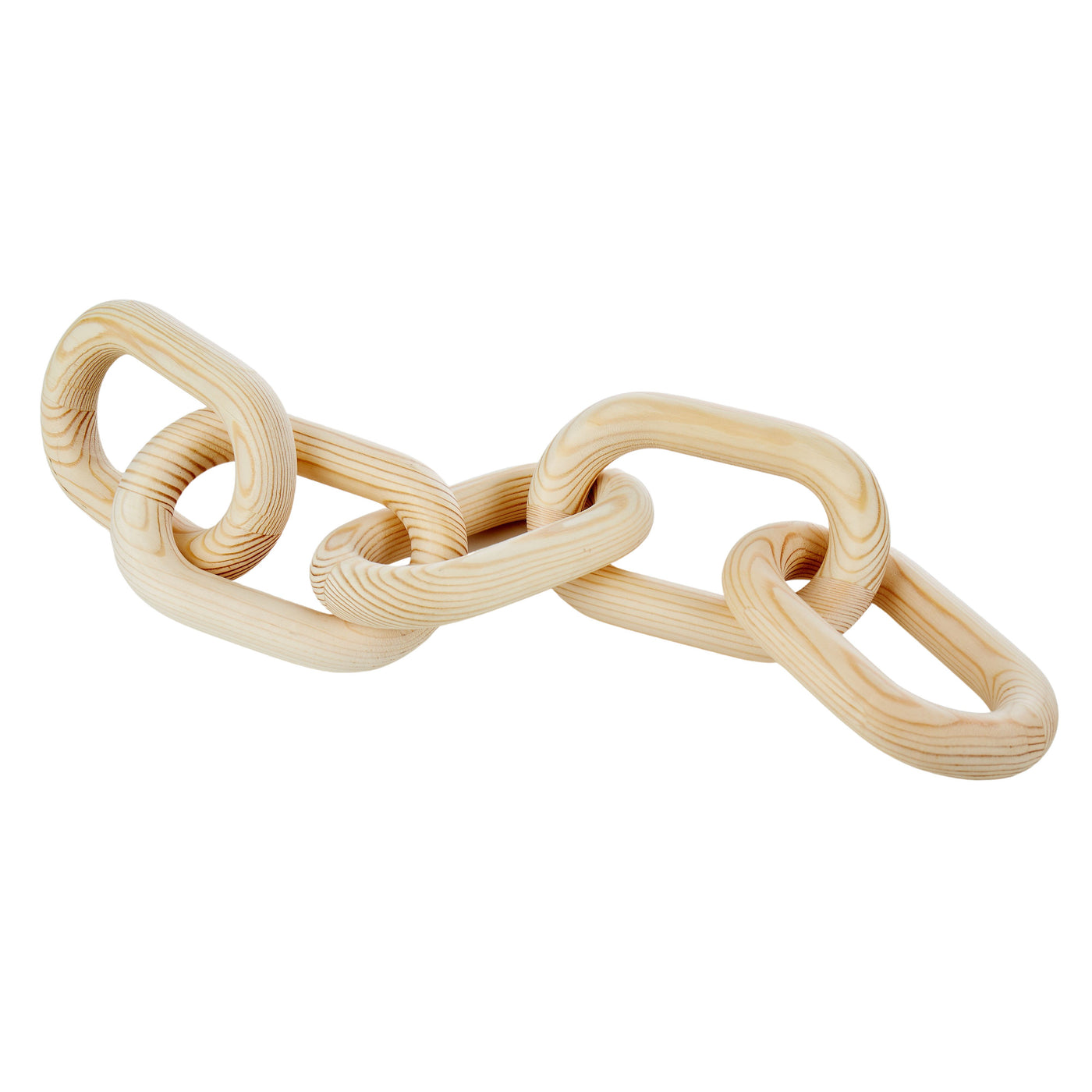 Wood 5 Link Chain Natural