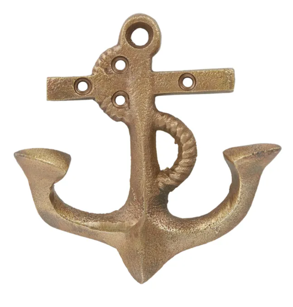 Anchor Brass Wall Hook