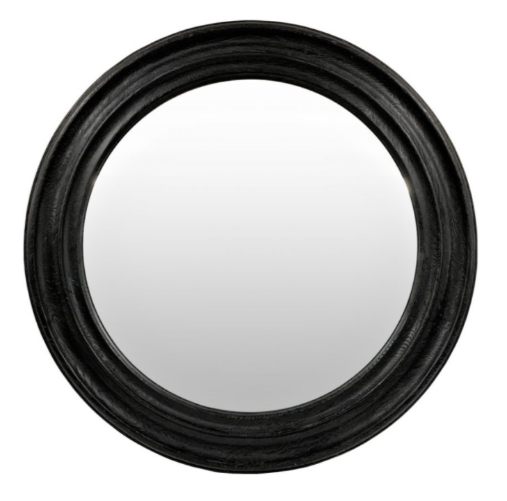 Ayla Mirror Black Oak