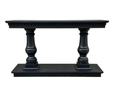 Balustrade Console Table Black Oak