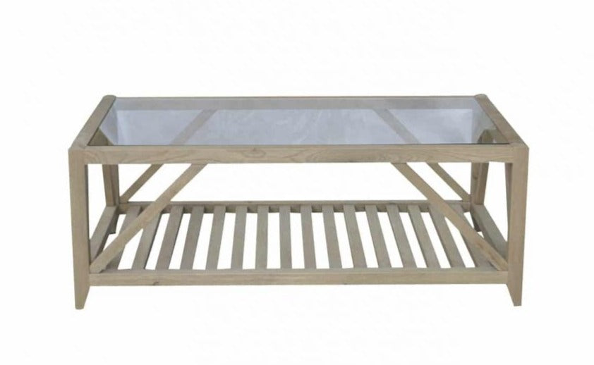 Benedict Coffee Table Rectangle Weathered Oak