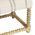 Bobbin Square Ottoman Ocean
