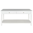 Brianna Bobbin White Console Table