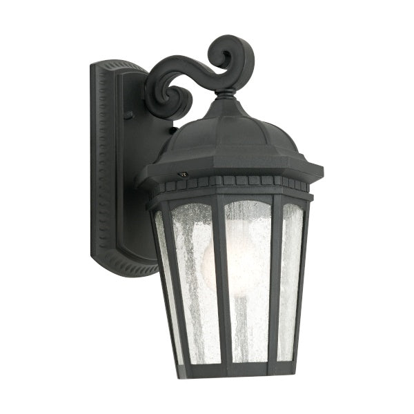 Cambridge One Light Exterior Wall Lantern Black