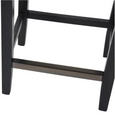 Canyon Oak Kitchen Stool - Black Frame/Natural Linen