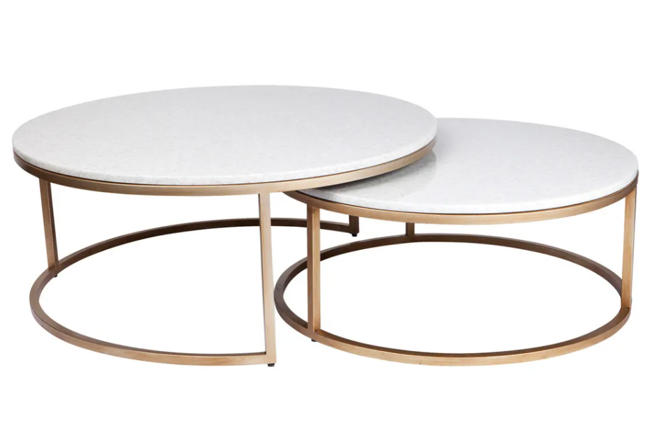 Chloe Stone Nesting Coffee Table