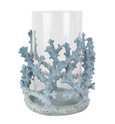 Coral Candle Holder Blue Small