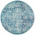 Isla Blue Rug Round