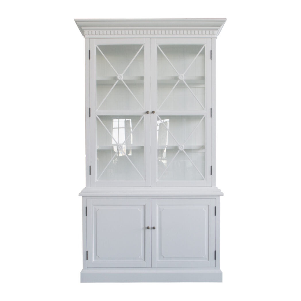 Double Door Sideboard & Hutch White