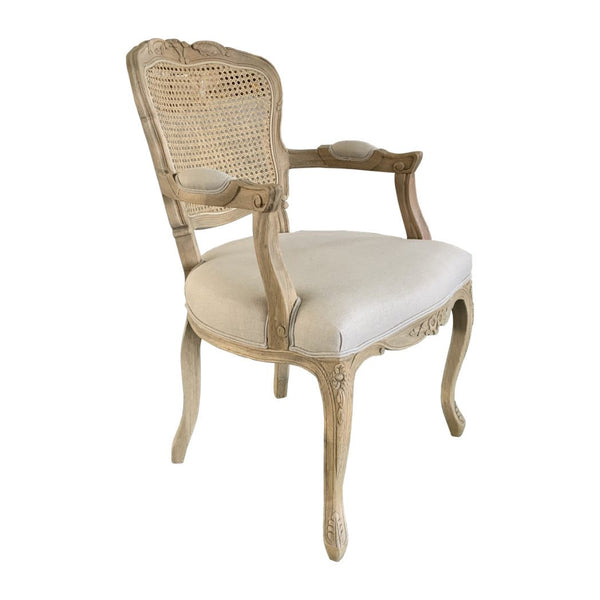 Emilia Rattan Carver Dining Chair